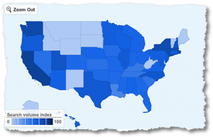 Geographical Seach Engine Rankings