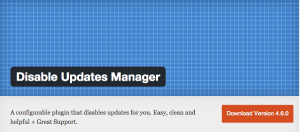 Disable Update Manager